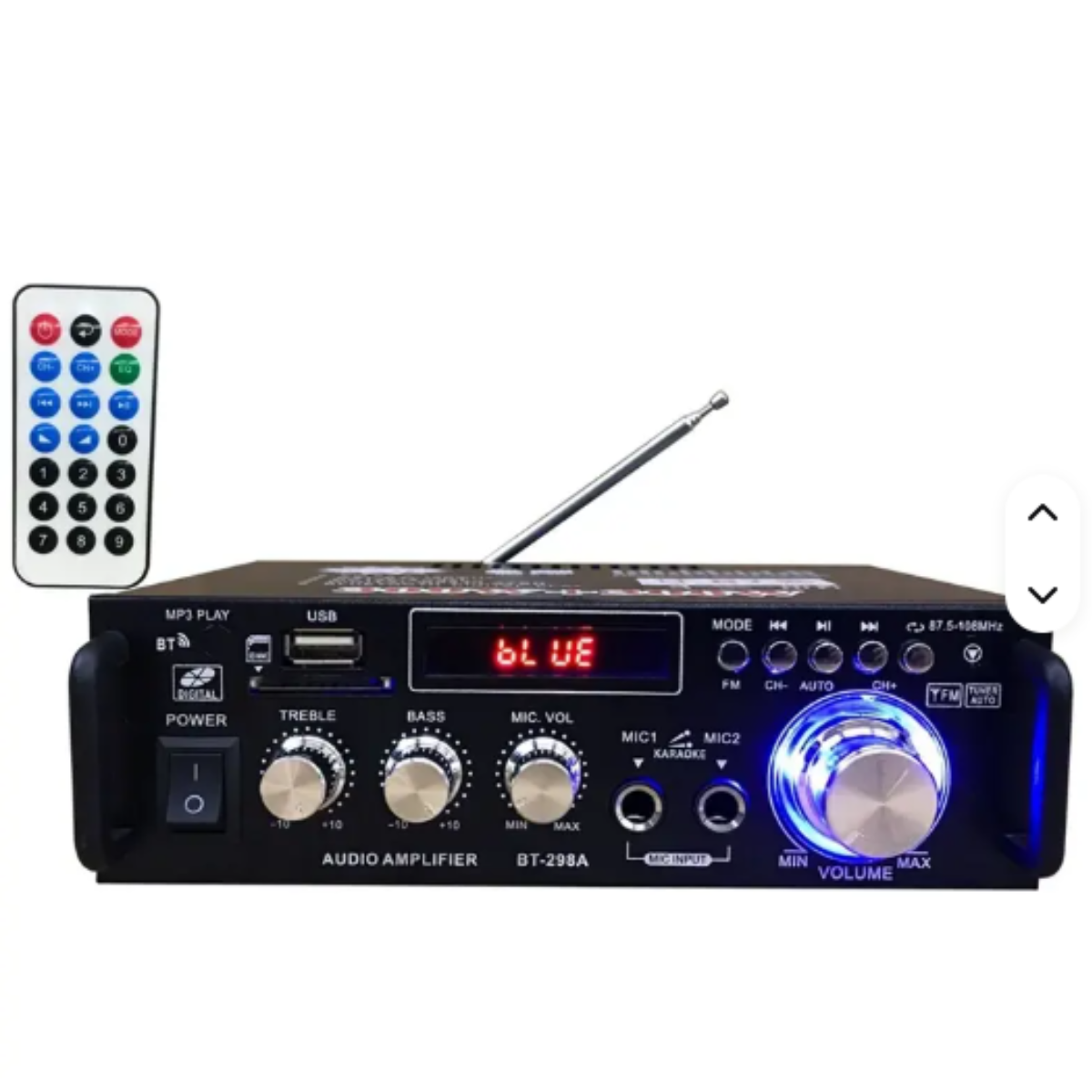 Home Theater Sound System Dual Microphone 300W*2 HiFi Amplifier